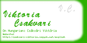 viktoria csakvari business card