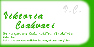 viktoria csakvari business card